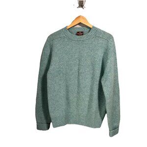 Nordstrom Men's Vintage Turquoise Lambswool Long Sleeve Sweater Size Medium